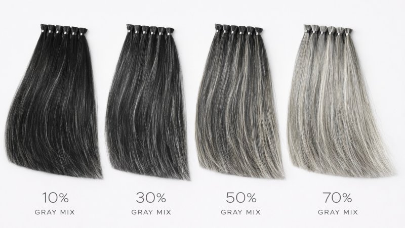 画像3: 白髪染め検証用 人毛毛束 (3)