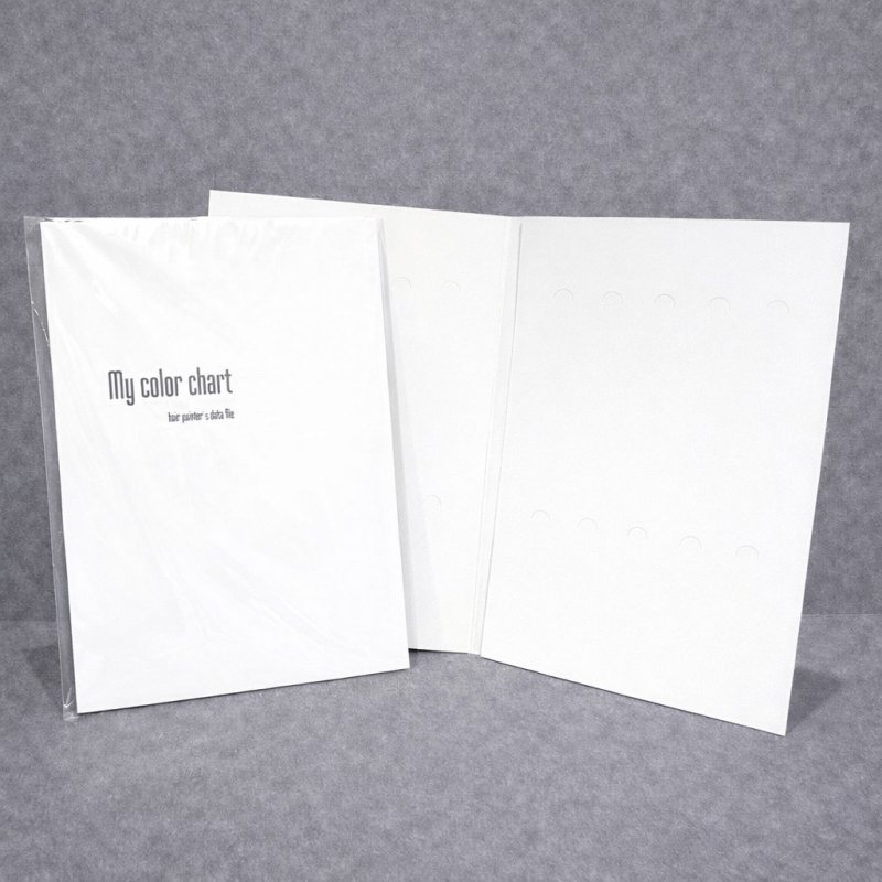 画像1: カラー評価・検証用 ヘアカラーチャート台紙 (1)