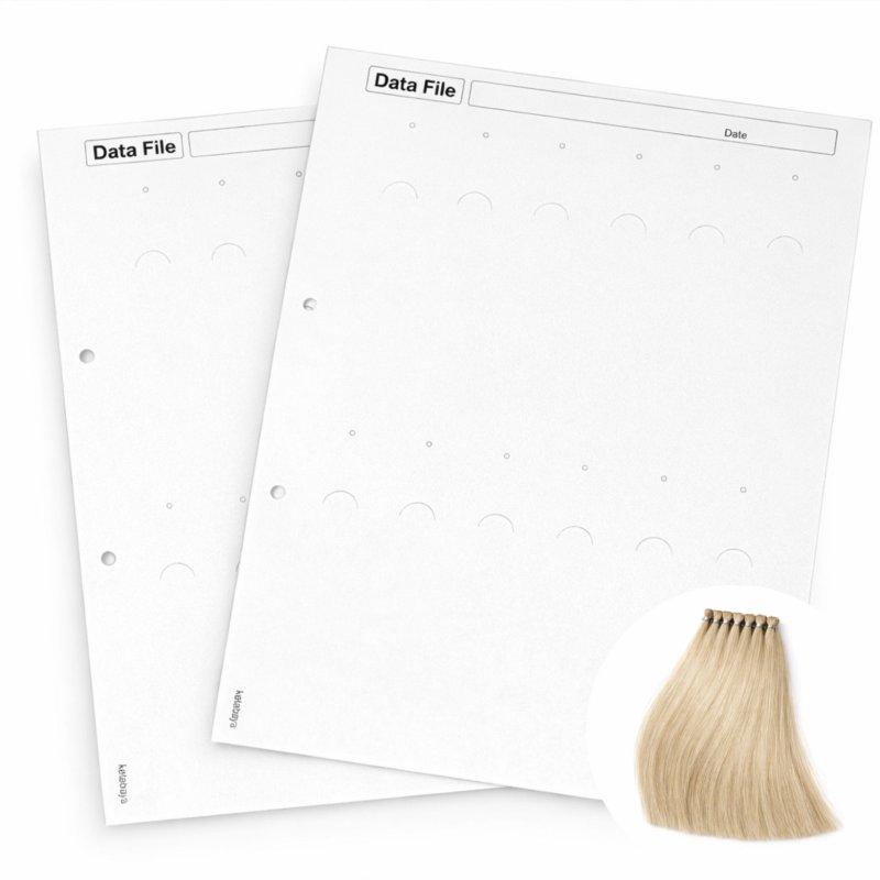 画像1: テストヘアーファイル　シート＋毛束　 (1)