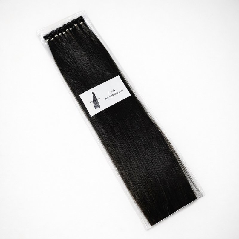 画像1: カラー評価・検証向け 人毛ロング毛束 (1)