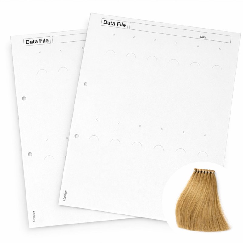 画像1: テストヘアーファイル　シート＋毛束　 (1)